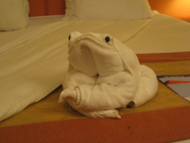frog towel animal