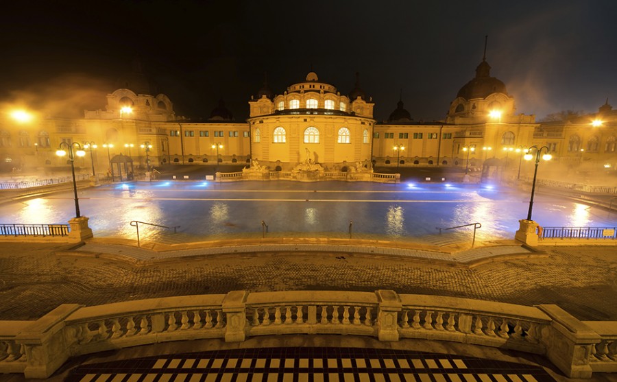 Szechenyi spa bath, Budapest, Hungary