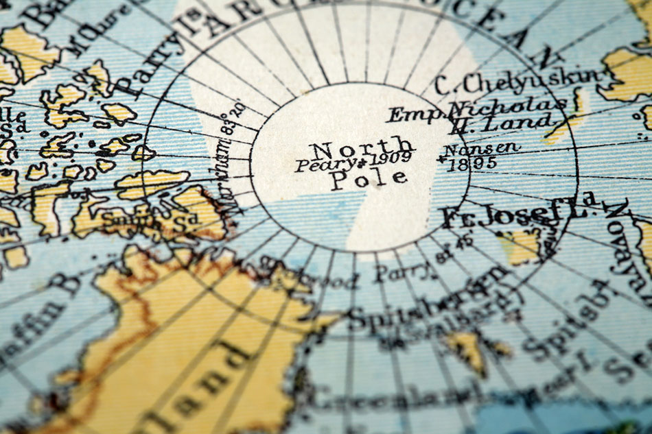 north pole map