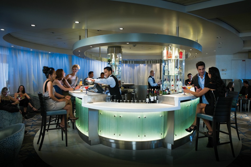 Martini bar on cruise ship