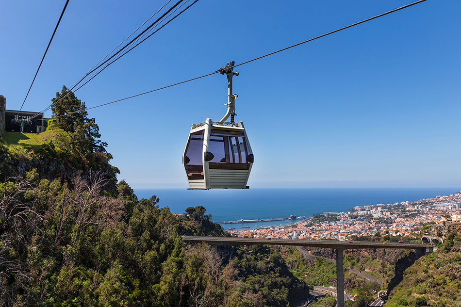 Funchal cable car to Monte