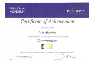 P & O Cruises - Commodore