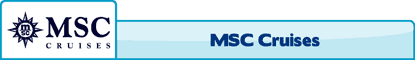 MSC Cruises Menus Header
