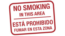 no smoking in this area