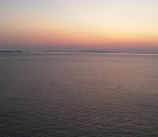 Sunset leaving mykonos