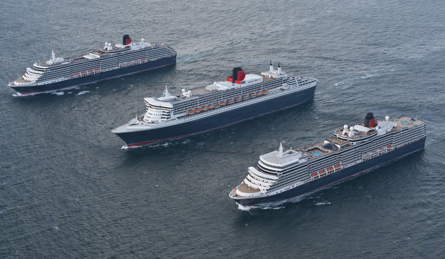 See Three Cunard Queens in Liverpool Next Month
