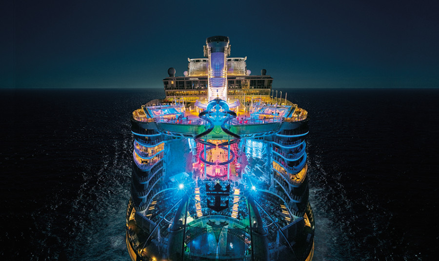 Glow-In-The-Dark Deck For The World’s Largest Ship: Symphony Of The Seas Has Arrived
