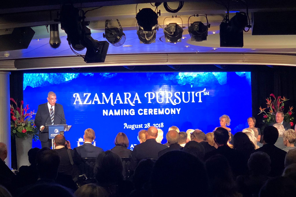 Watch The Azamara Pursuit Naming Ceremony Right Here Ft. Our Exclusive Sneak Peek