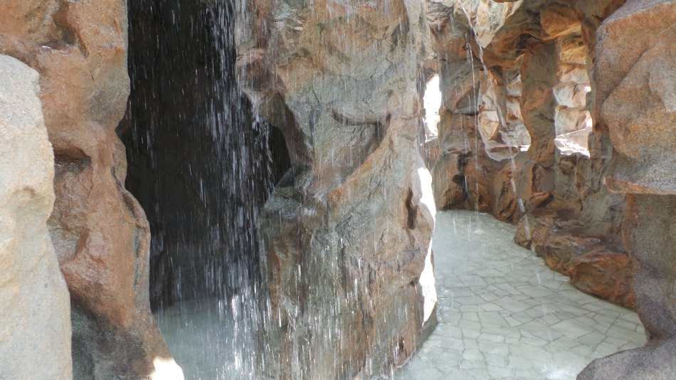 Waterfall grotto