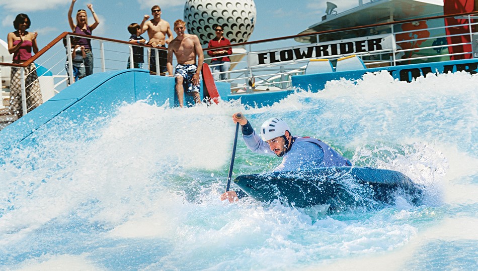 Olympics on Cruise Ships Flowrider Canoeing
