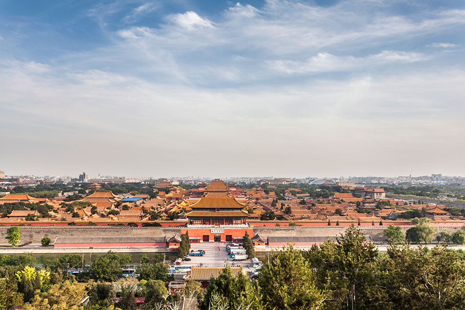 The Forbidden City in Beijing where athletes cycled in 2008 Olympic Games