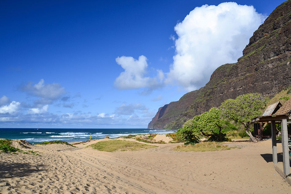 secret beach Polihale Beach, Kauai