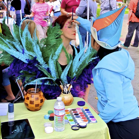 Face Painting by Cirque du Soleil at Ghirardelli Square chocolate festival
