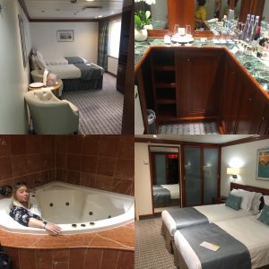 A few pictures from the cabins...the bath was huge!!