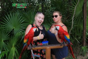 Steph & I with the Parrots!!