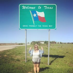 A picture of me at the Texas border.