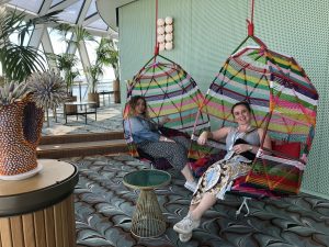 Myself & Jess from Cruise.co.uk chilling in Eden on Celebrity Edge!!