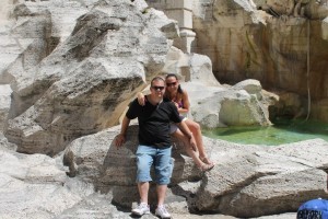 Me & Adam at Trevi Fountain