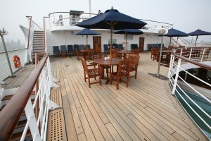 The aft end of the new Sun Deck has been extended to create an additional, sheltered outside space