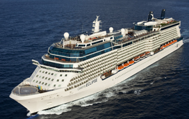 Celebrity Eclipse at sea - Offshore Miami coastline Celebrity Eclipse - Celebrity Cruises