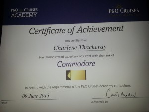 P&O Certificate