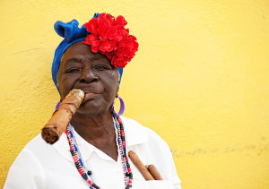 Cuban Woman in Cathedral Square, Havana