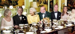 Royal family dining