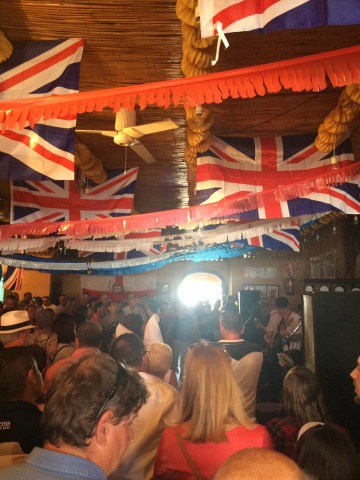Traditional live music band and dancing in Great Britain