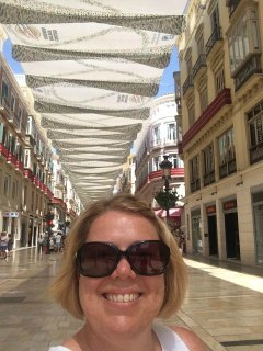 Can't seem to flip the photo! But I am in Calle Larios 