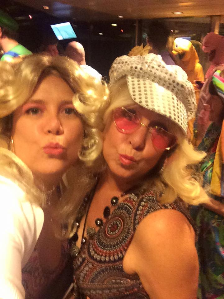 Myself and Gina at last years conference - 70's baby.. yeah..