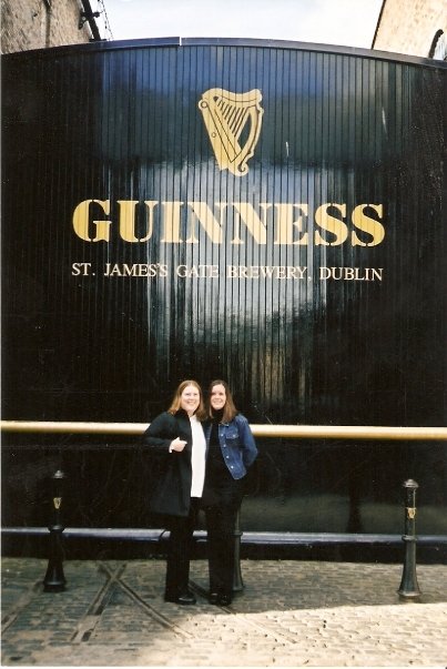 At the famous gates for the factory in Dublin circa 2001.