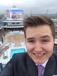 Royal Princess pool deck selfie