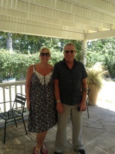 Colin and I enjoying a spot of wine tasting whilst in California 