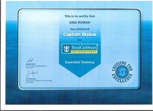 Royal Caribbean Captain Certificate