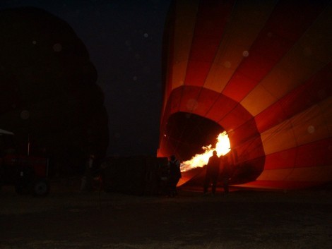 Hot air balloon ride over the Masa Mara