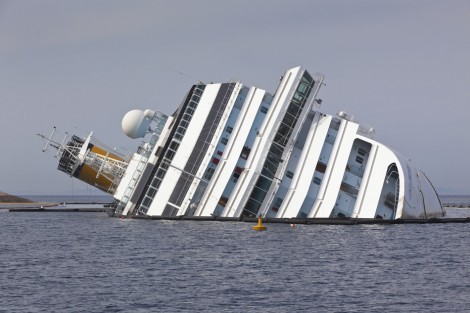 GIGLIO, ITALY - APRIL 28, 2012: Costa Concordia Cruise Ship 
