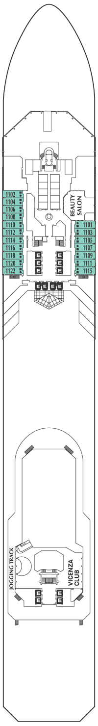 Tiepolo Deck Deck Plan