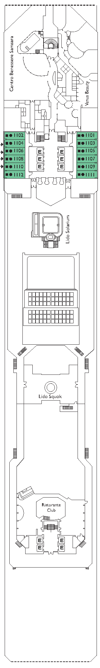 Virgo Deck Deck Plan