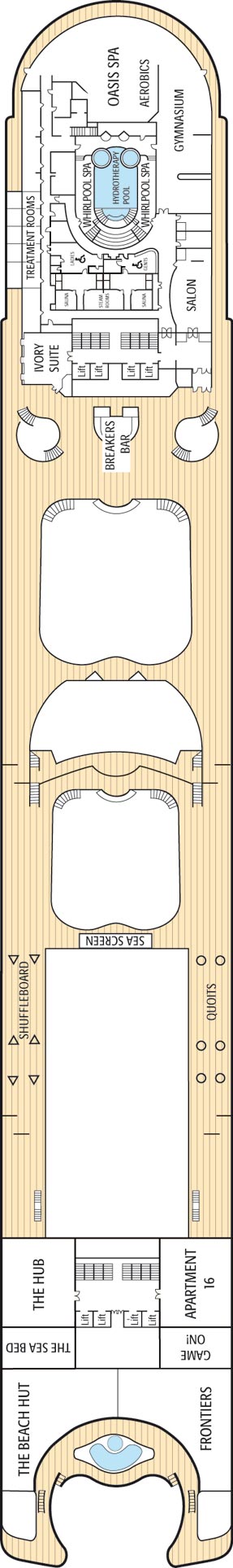 Aqua Deck Deck Plan