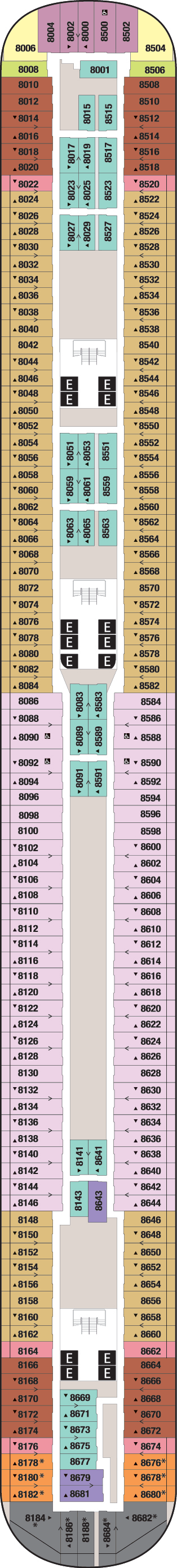 Deck 8 Deck Plan