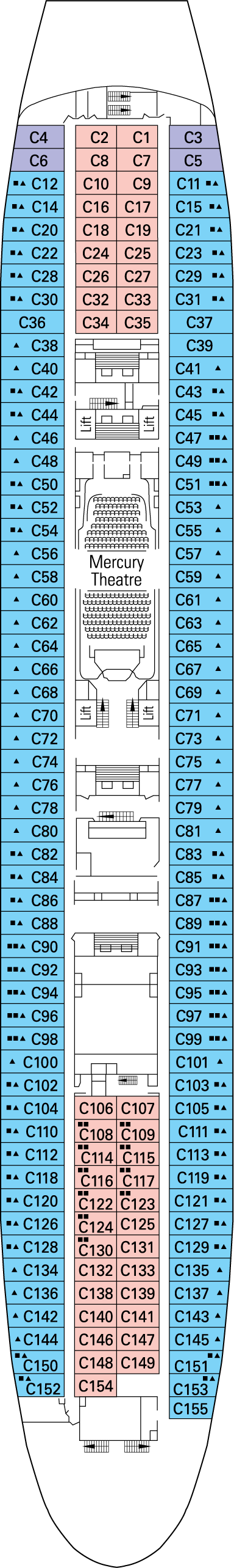 Continental Deck Deck Plan