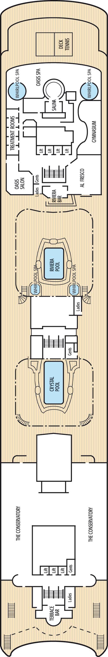 LIDO DECK Deck Plan