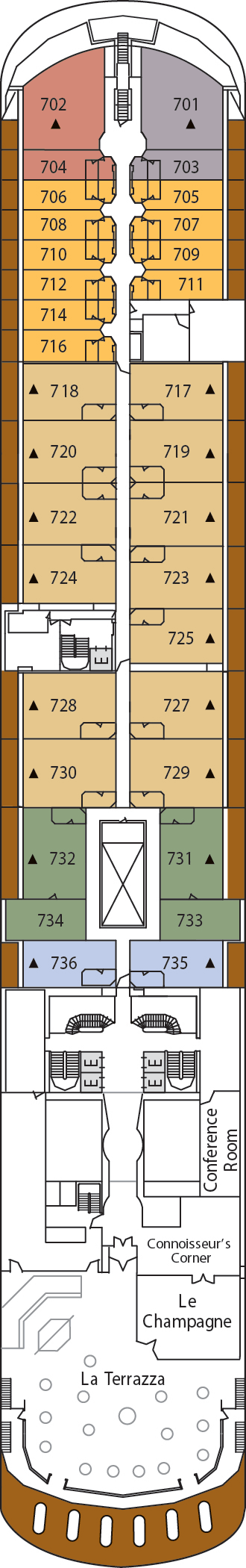 Silver Shadow Cruise Ship | Deck Plans & Itineraries
