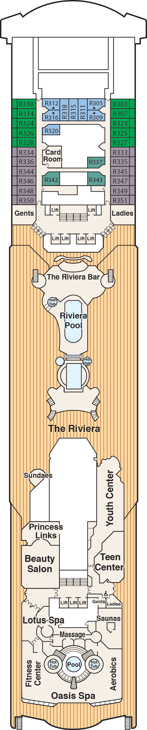 Riviera Deck Plan