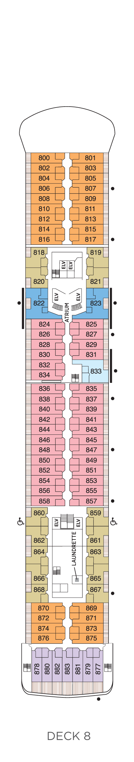 Deck 8 Deck Plan