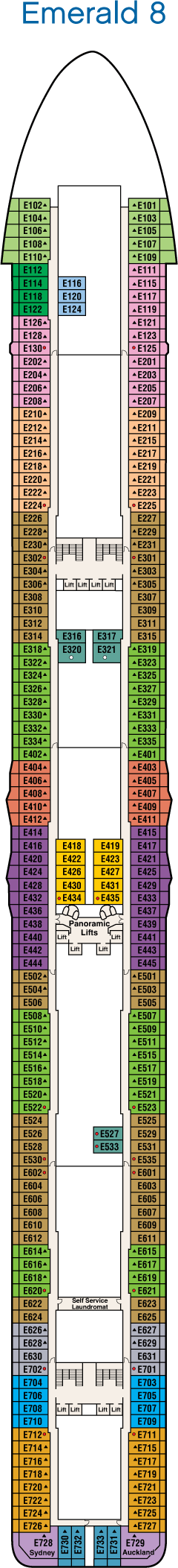 Emerald Deck Deck Plan